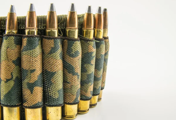 Camouflage ammunition belt — Stock Photo, Image