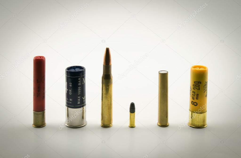 ammunition of various calibers