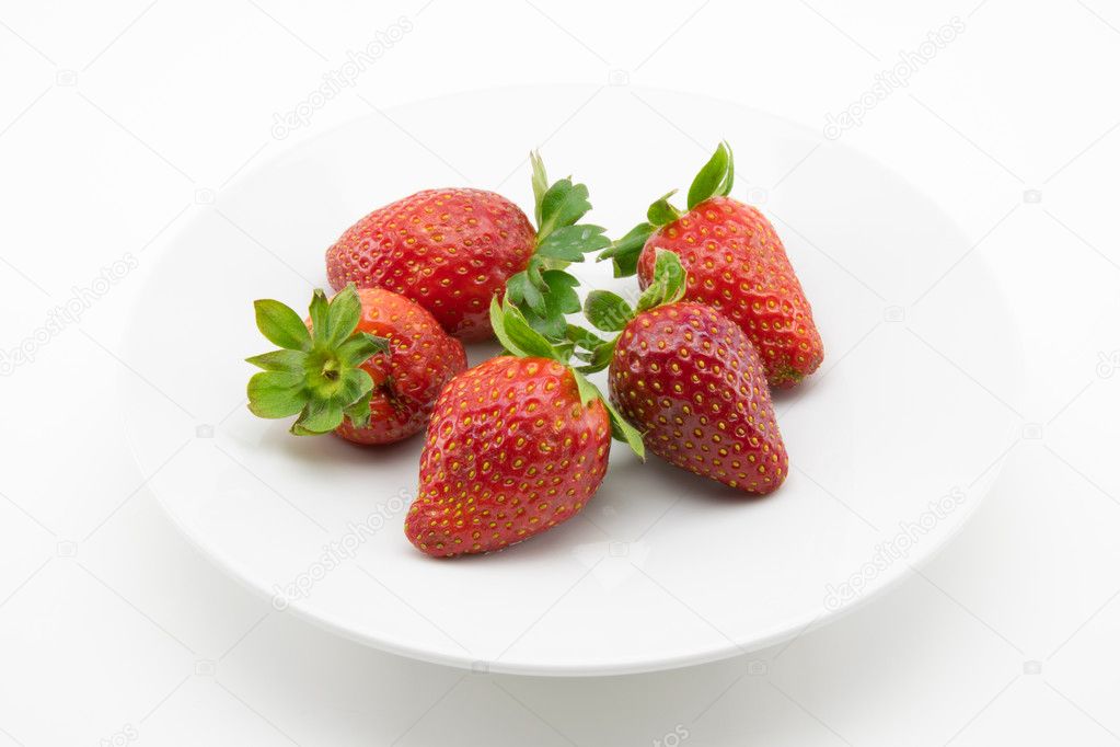 strawberries freshly picked