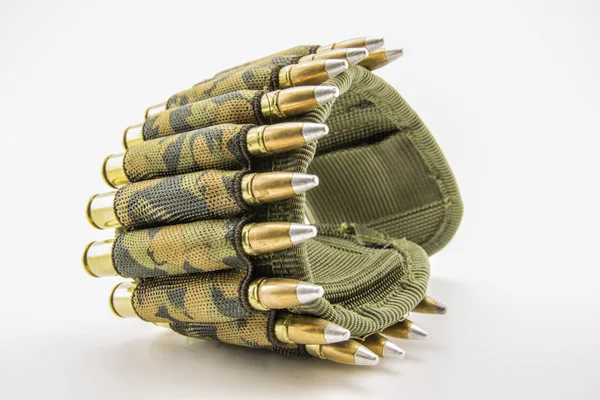 Camouflage ammunition belt — Stock Photo, Image