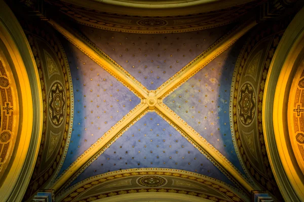 Ceiling with gold stars — Stock Photo, Image