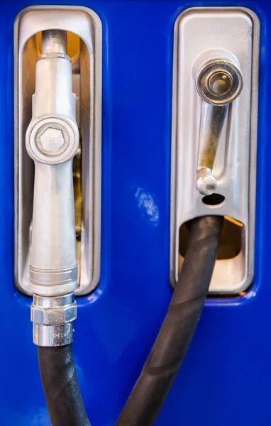 Dispenser of a vintage manual petrol pump — Stock Photo, Image