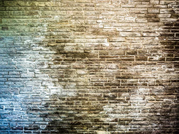 Brick wall corroded by salt — Stock Photo, Image