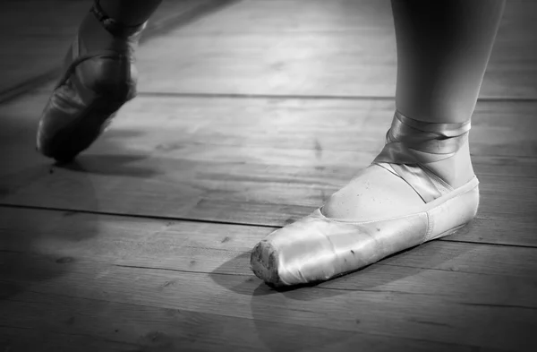 Detalhes dos sapatos de balé — Fotografia de Stock