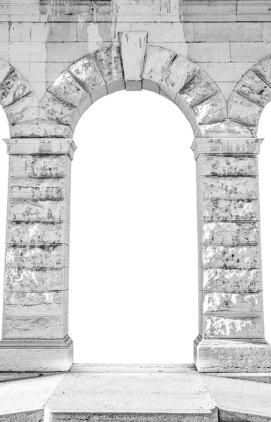 Arco de piedra adecuado como marco o borde . — Foto de Stock