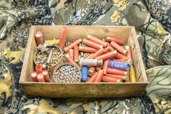 Old material to reload ammunition — Stock Photo, Image