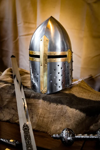 十字军盔甲头盔 . — 图库照片