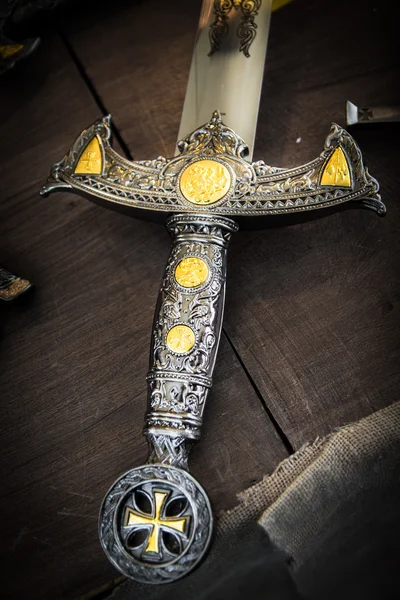 Detail vom Griff eines Schwertes. — Stockfoto