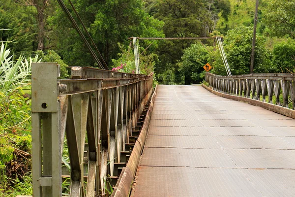 Metal bridge on the way to Boquete village, highlands, Panama — Stock Photo, Image