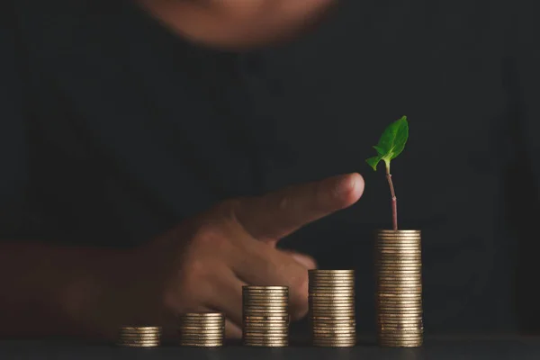 Ideia Conceito Pensão Para Futuro Idade Aposentadoria Sobre Fundo Preto — Fotografia de Stock