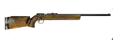 Eski Alman carabin Mauser 98-K beyaz arka plan üzerinde ayrılmış.