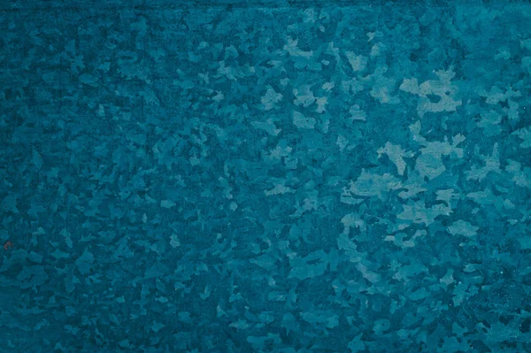 Schilderde helder blauw verzinkt stalen plaatwerk — Stockfoto