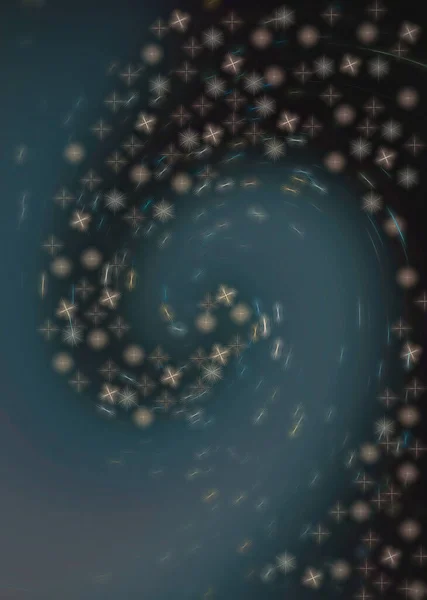 Fondo Azul Abstracto Con Estrellas Blancas —  Fotos de Stock