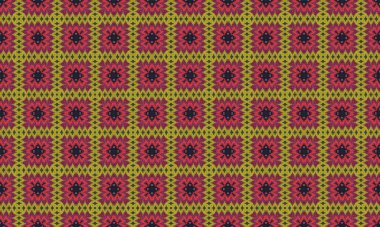 Motley pürüzlü dokuma altlığı. Boho şık tarzı