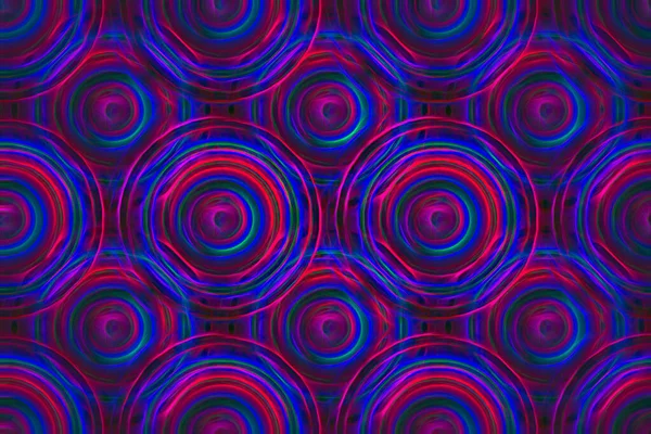 Patrón Brillante Anillos Rosa Púrpura Fondo Textura Digital Abstracta —  Fotos de Stock