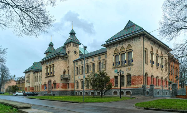 Połtawa Ukraina Kwietnia 2021 Fasada Budynku Muzeum Historii Miejskiej Połtawie — Zdjęcie stockowe