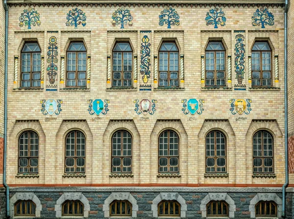 Poltava Ucrania Abril 2021 Hermoso Edificio Histórico Estilo Modernista Ucraniano — Foto de Stock