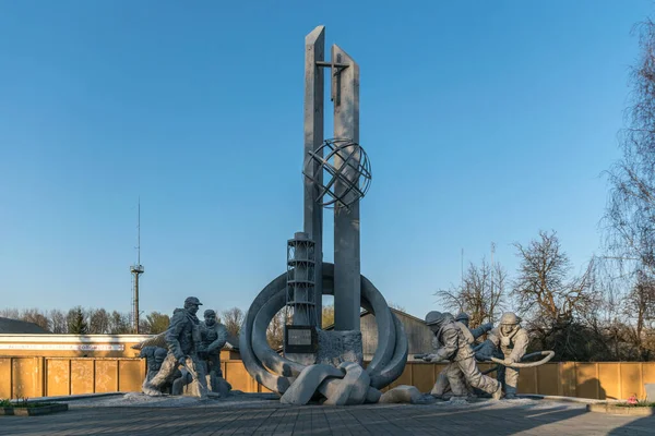 Ville Tchernobyl Région Kiev Ukraine Avril 2019 Monument Ceux Qui — Photo