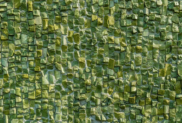 Textura Velho Mosaico Cerâmica Verde — Fotografia de Stock