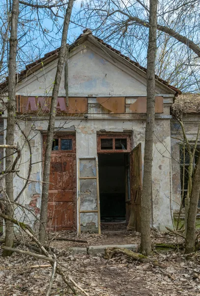 Prypyat Região Kiev Ucrânia Abril 2019 Antiga Casa Abandonada Cidade — Fotografia de Stock