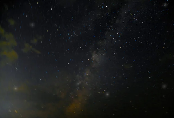 Céu Estrelado Noite Fundo Com Estrelas — Fotografia de Stock