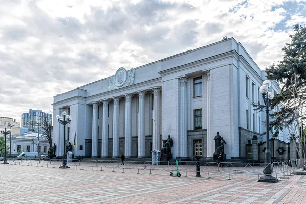 Majestuosa Fachada Rada Verkhovna Parlamento Ucrania Imagen De Stock