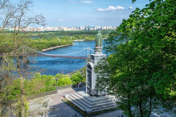 Киев Украина Мая 2021 Года Панорама Киева Городского Парка Владимирская — стоковое фото