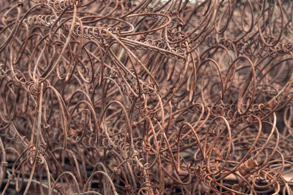 Old Rusty Steel Wire Industrial Background — Fotografia de Stock