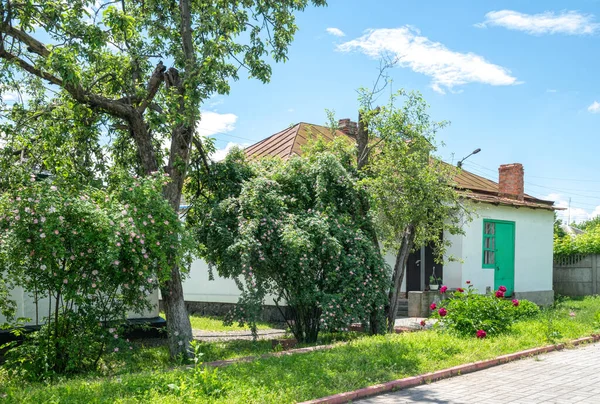 Kremenchuk Ucrânia Junho 2021 Velha Casa Aldeia Tradicional Residência Museu — Fotografia de Stock