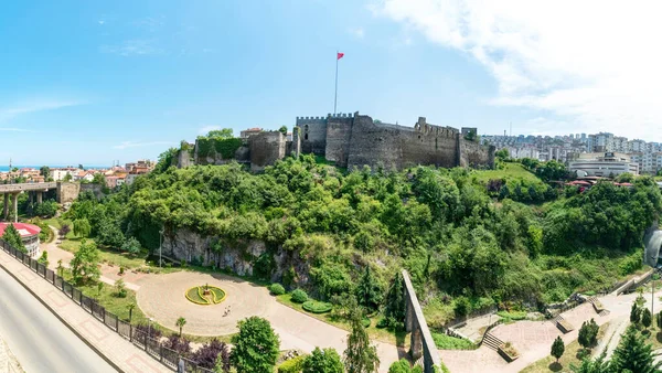 Egy Ősi Bizánci Kastély Romjai Trabzon Városban Törökországban — Stock Fotó