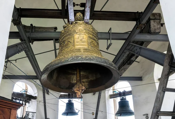 Huge copper bell on the bell tower of Kiev Pechersk Lavra, Ukraine