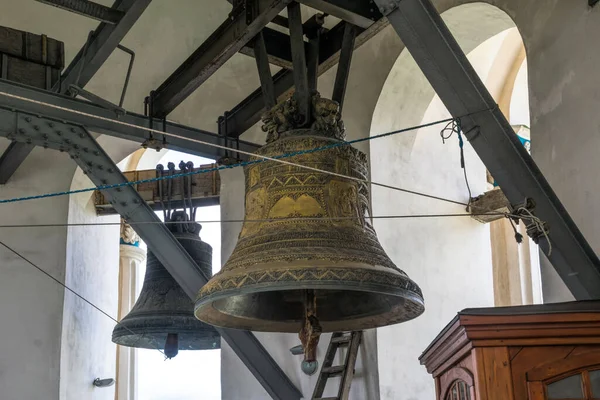 Huge copper bell on the bell tower of Kiev Pechersk Lavra, Ukraine