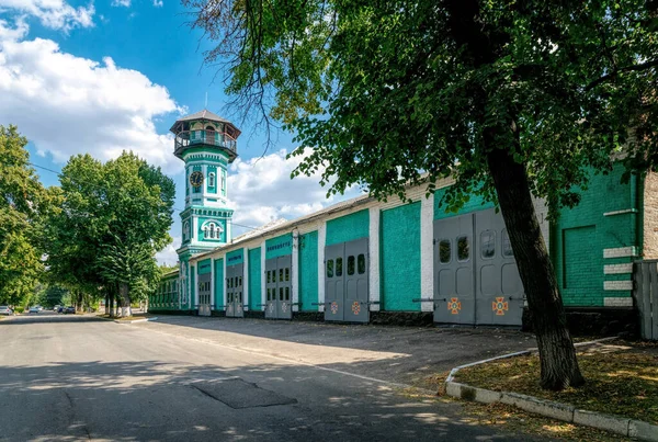 Oleksandria Ucrania Agosto 2021 Antigua Torre Agua Construcción Estación Bomberos — Foto de Stock