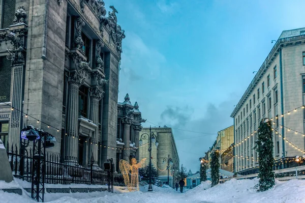 Kiev Ukraine Fabruary 2021 Majestueuse Façade Pierre Mystérieuse Maison Avec — Photo