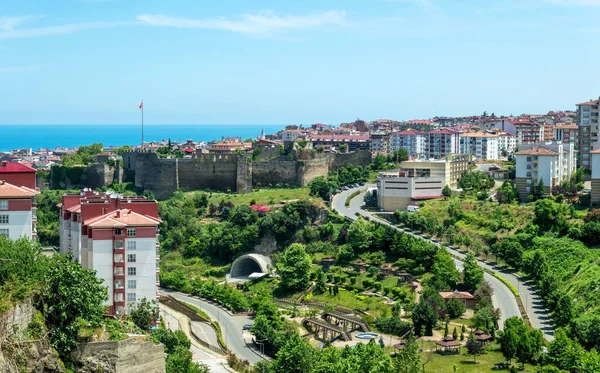 Чудова Панорама Стародавнього Турецького Міста Трабзон — стокове фото