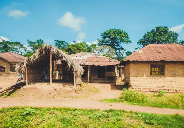 Pobre vida do povo liberiano. Libéria, África Ocidental . — Fotografia de Stock