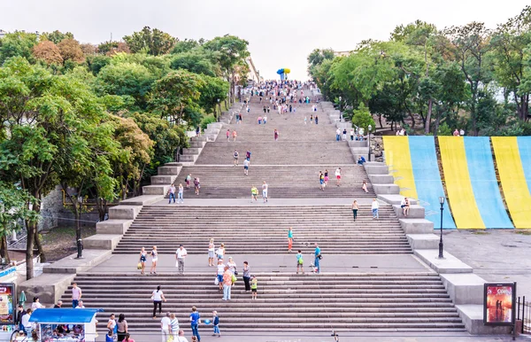 Potemkinsche Treppe. das Symbol von Odessa — Stockfoto