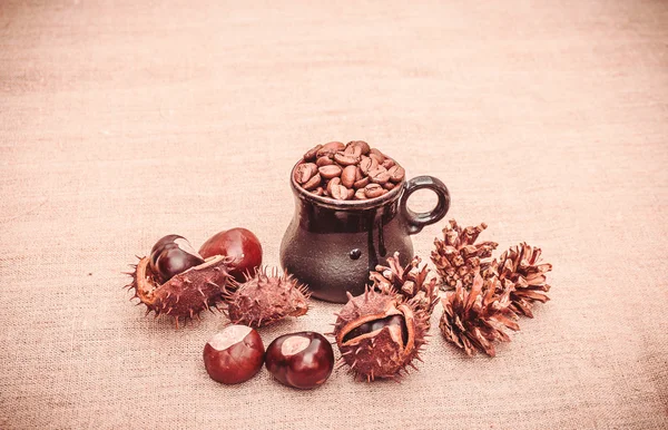 Рождественский ароматный кофе — стоковое фото