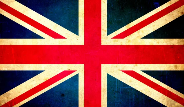 Great britain union jack flag, grunge texture background — Stock Photo, Image