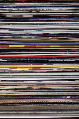 renkli lp kapakları, yatay biçimi, arka plan doku yüksek Kulesi