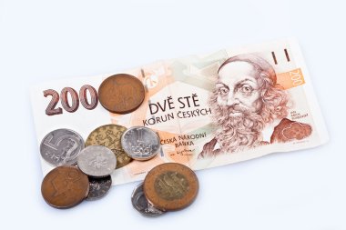 Çek Cumhuriyeti, Çek korunası banknot ve madeni paralar eski para,