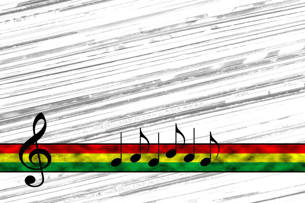 Background with red yellow green banner