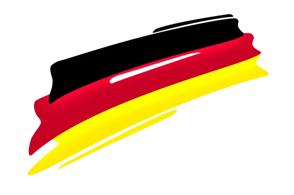 Illustration of German national Flag — Stock Photo, Image