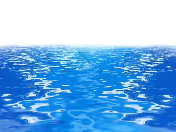 Fondo azul de agua de mar con olas y espacio en blanco para texto — Foto de Stock