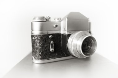 Siyah ve beyaz vintage fotoğraf vignette bokeh arka plan