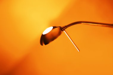 Çapraz turuncu ofis lamba bokeh arka plan