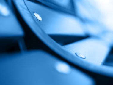 Mavi park tezgah bokeh arka plan