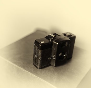 Vintage fotoğraf makinesi bokeh arka plan