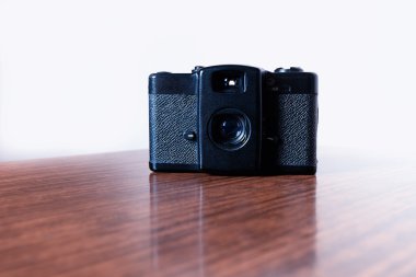 Vintage rangefinder fotoğraf makinesi arka plan