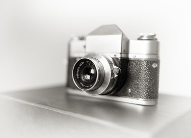 Vintage fotoğraf makinesi bokeh arka plan